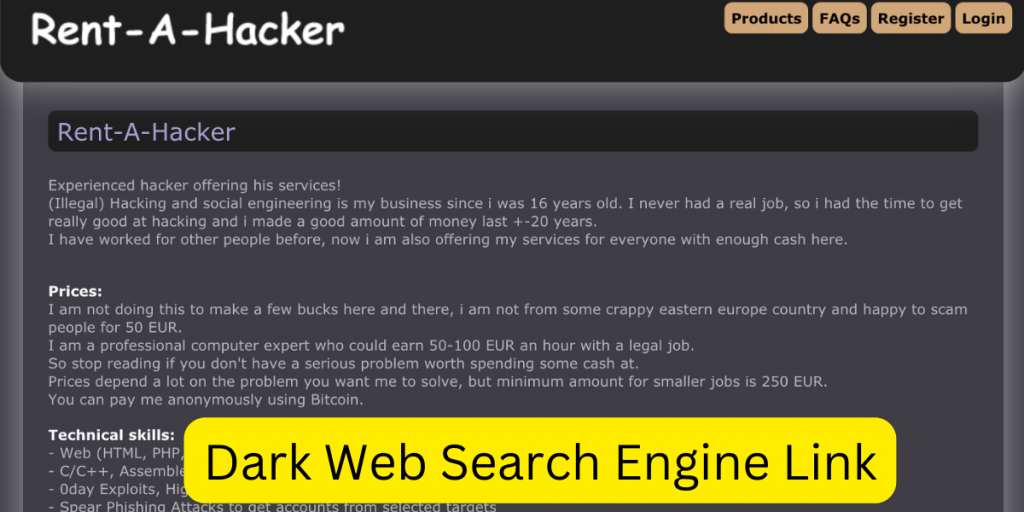 dark web search engine link
